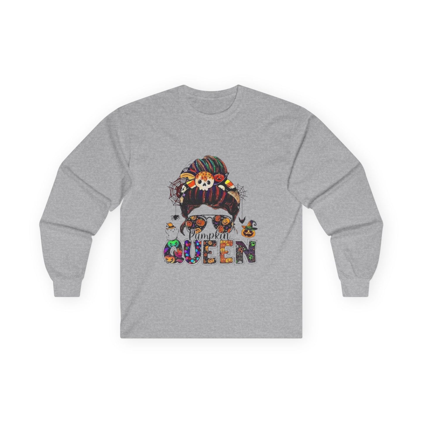 Pumpkin Queen Long Sleeve Tee - Unisex Fall Apparel
