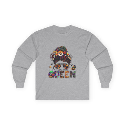 Pumpkin Queen Long Sleeve Tee - Unisex Fall Apparel