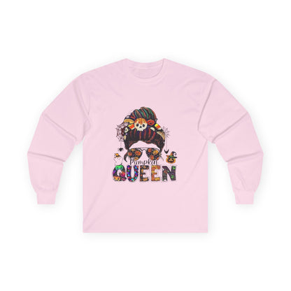 Pumpkin Queen Long Sleeve Tee - Unisex Fall Apparel
