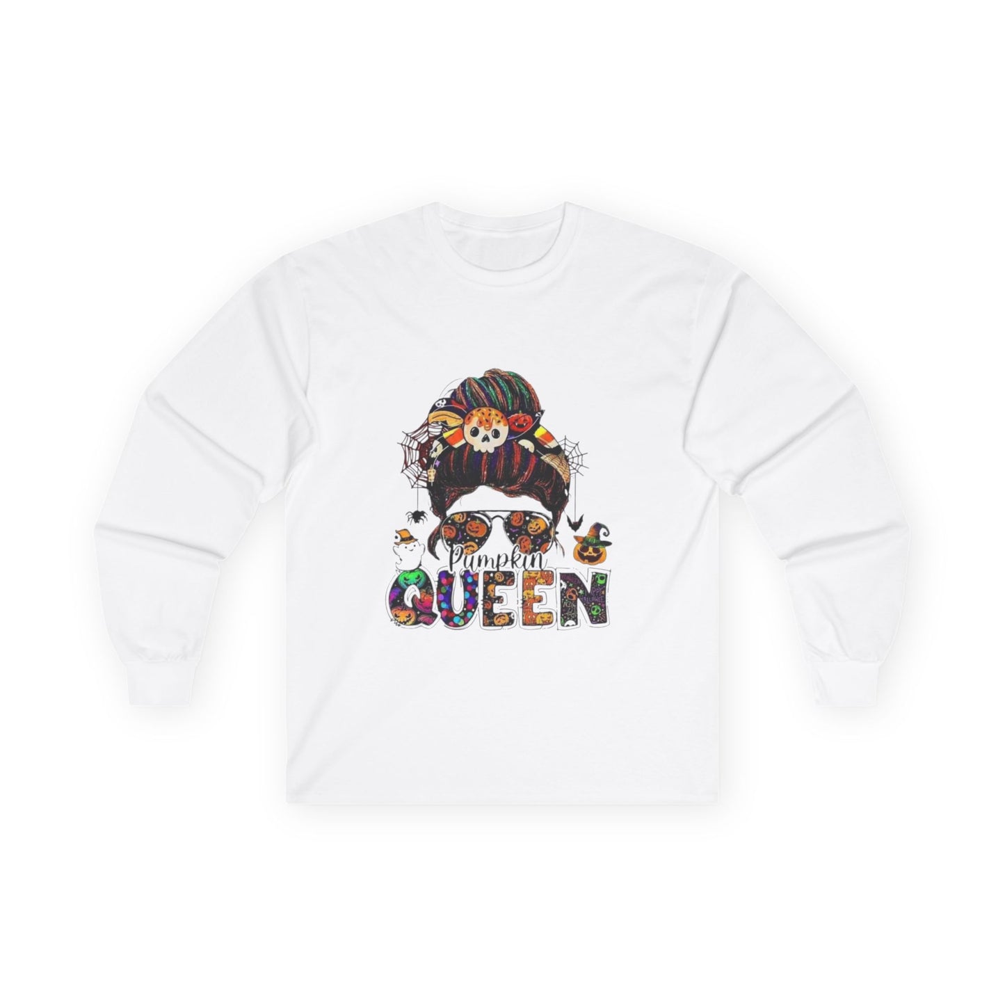 Pumpkin Queen Long Sleeve Tee - Unisex Fall Apparel