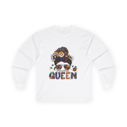 Pumpkin Queen Long Sleeve Tee - Unisex Fall Apparel
