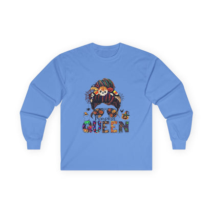 Pumpkin Queen Long Sleeve Tee - Unisex Fall Apparel