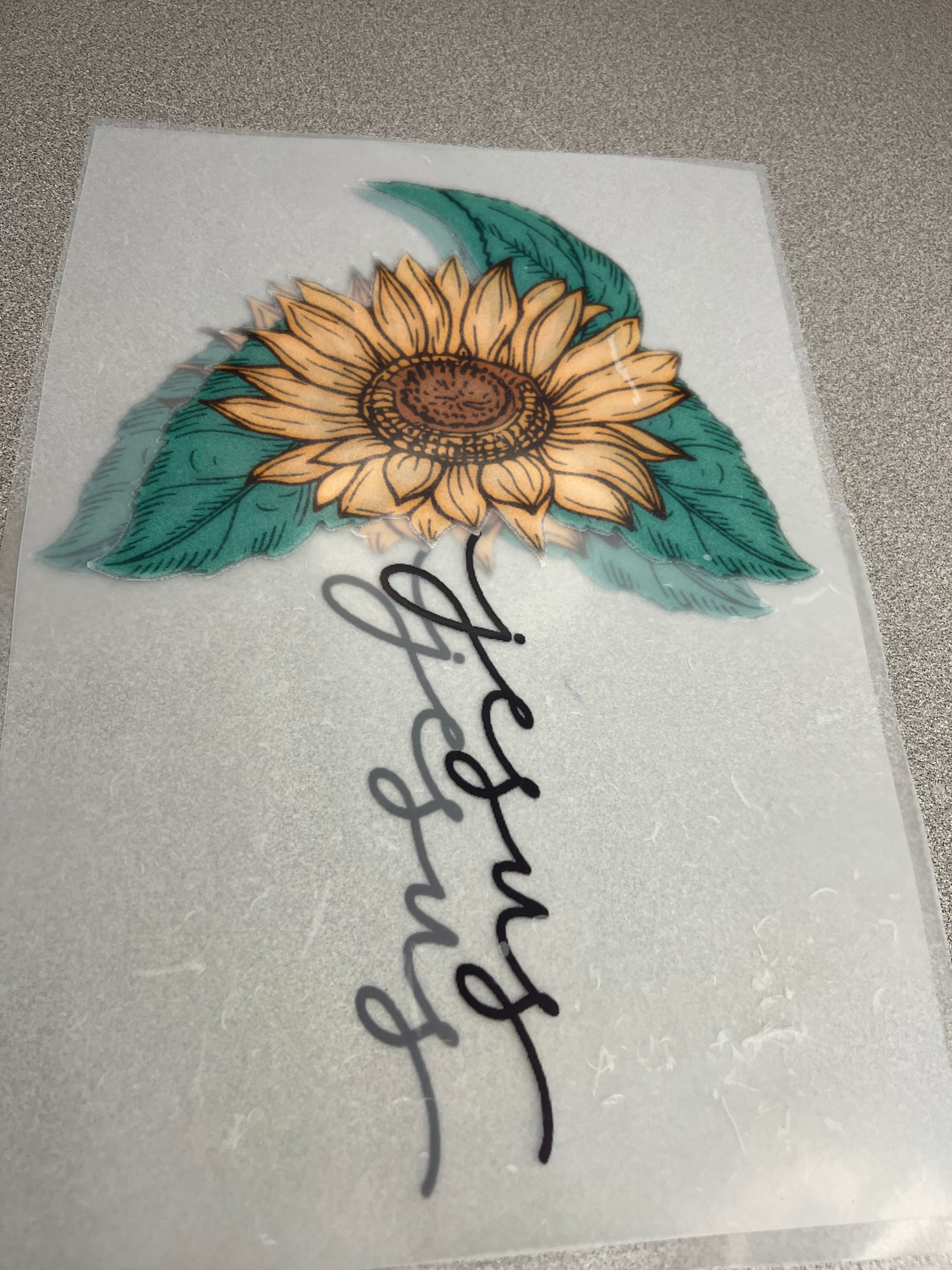 Jesus Sunflower Decal