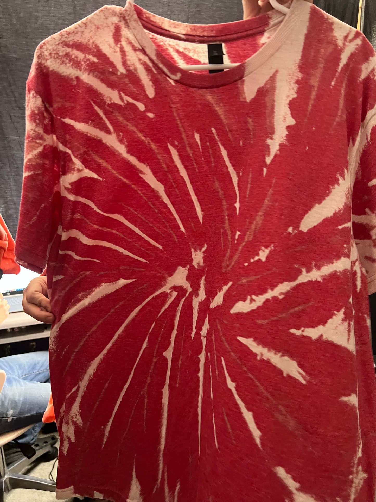 Red Tye Dye Tee Large